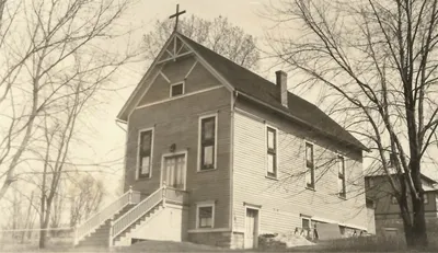 Exterior of church, 1932. Source: Diocese of Rochester Archives