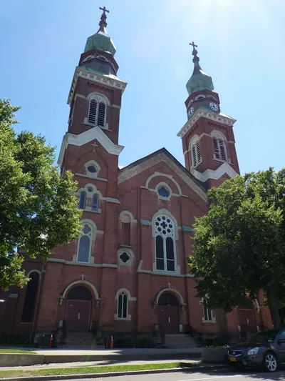 Front of the church.