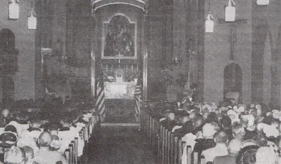 Interior, undated. Source: Holy Rosary Parish: 1889-1989