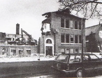 Damage caused by fire at the former school, Dec. 1981. Source: Holy Rosary Parish: 1889-1989