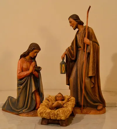 Nativity set.