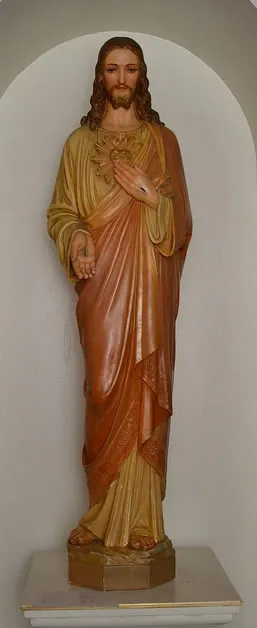 Sacred Heart statue.