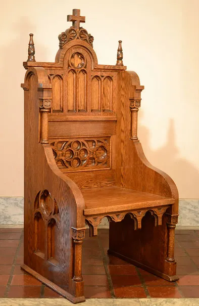 Old celebrant's chair.
