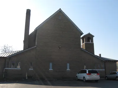 Back of the church.