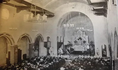 Interior, undated. Source: Parish history book (1939)
