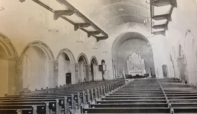 Interior, undated. Source: Parish history book (1939)