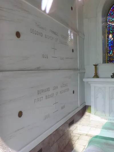 Tombs of Bps. McQuaid and Hickey