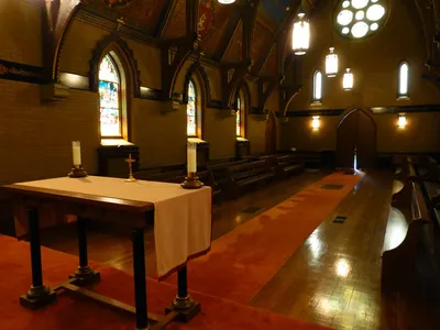 Chapel seen from sanctuary.