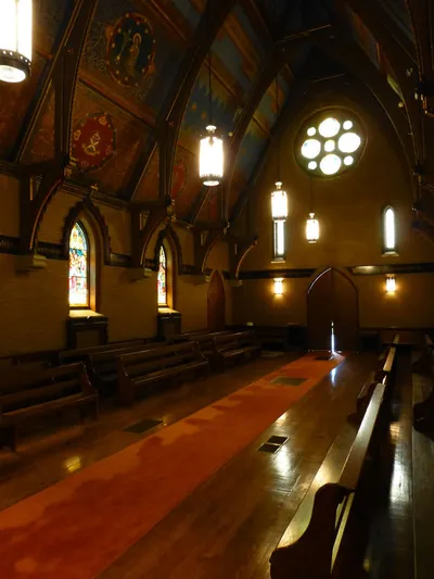 Chapel seen from the front left corner.