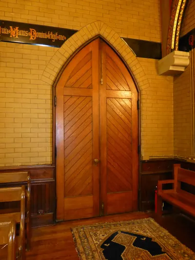 Entrance to the bishops' crypt.