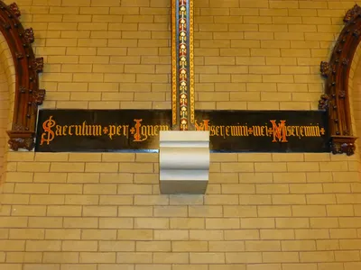 "...the world by fire" (The "Libera me" from the Office of the Dead). "Pity me, pity me..."