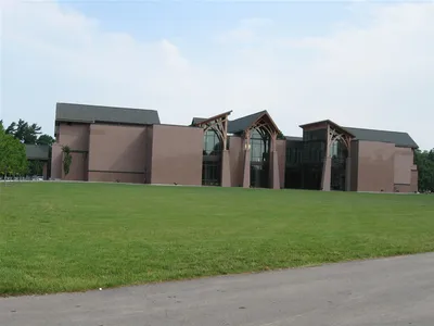 Exterior of most recently built mausoleum.