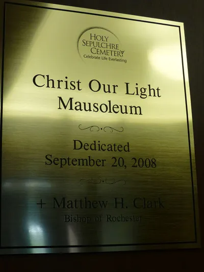 Memorial plaque.