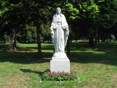 Statue of Our Lady in the old section.
