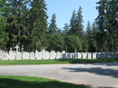 Priests' burial section.
