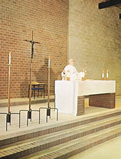 Early Mass in the present church, 1968/9. Source: Holy Spirit Church (1969 parish history book)