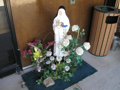 St. Theresa statue.