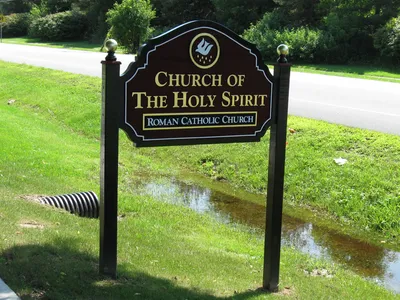 Church sign.