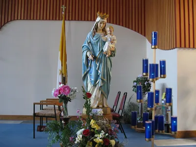 Our Lady of Victory statue.