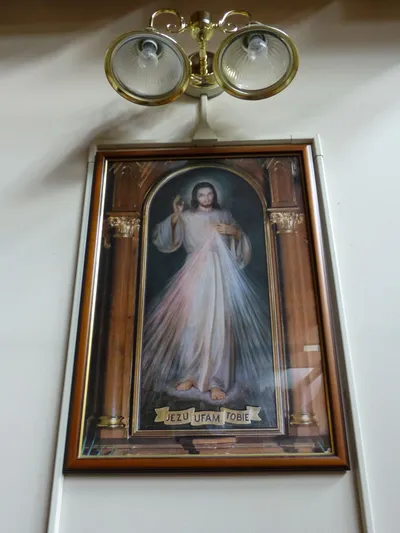 Divine Mercy painting.