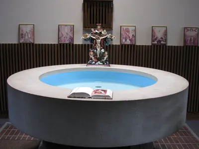 Baptismal font.