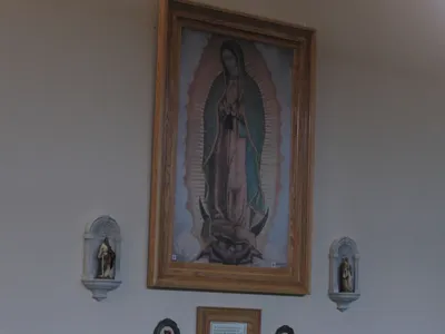 Our Lady of Guadelupe painting.