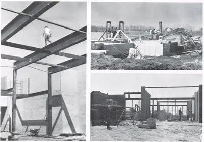 Construction of present church. Source: Holy Spirit Church (1969 parish history book)