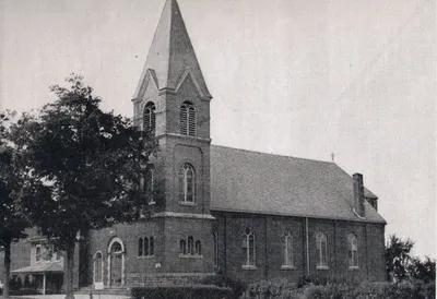 Exterior of church, 1939. Source: Catholic Courier Golden Jubilee Edition: 1889-1939