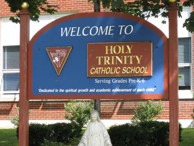 School sign.