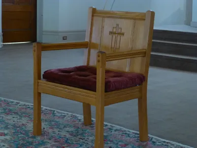 Celebrant's chair.