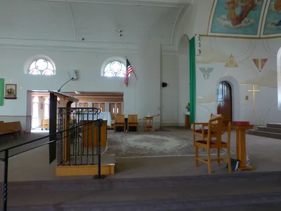 Sanctuary seen from right side.