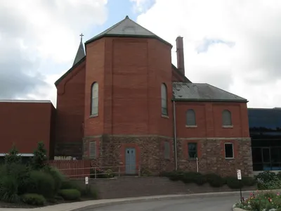 Back of the church.