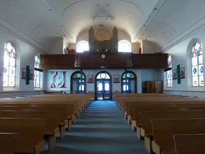 Back of the church.