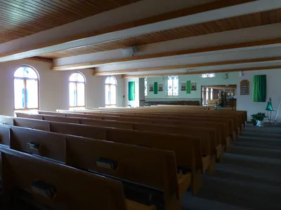 View from back of right transept.