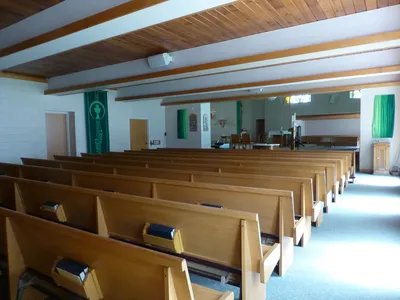 View from back of left transept.