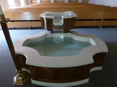 Baptismal font.