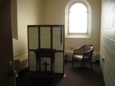 Confession room.
