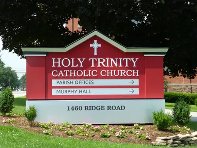 Church sign.