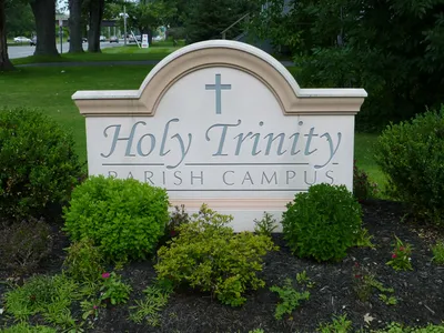 Church sign.