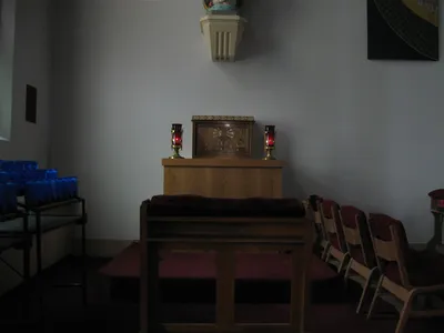 Back of the church.