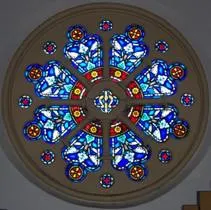 Sacred Heart statue.
