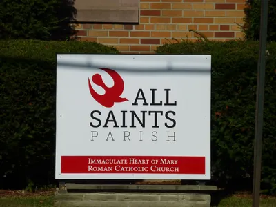 Church sign.