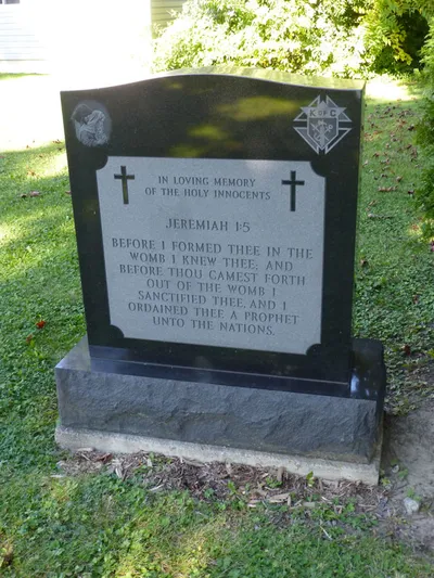 Memorial to the unborn.