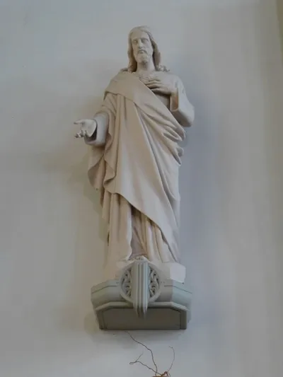 Sacred heart statue.