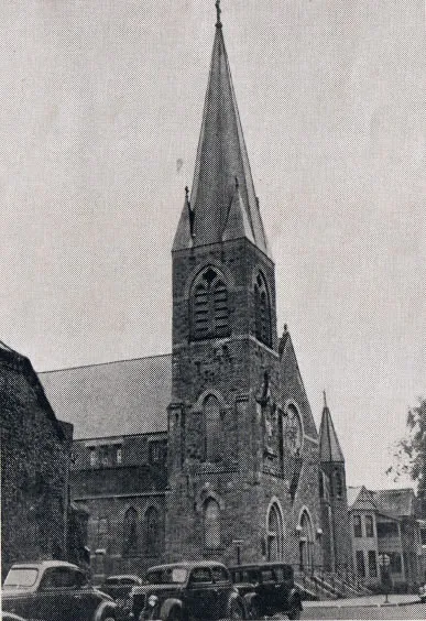 Exterior of church, 1939. Source: Catholic Courier Golden Jubilee Edition: 1889-1939