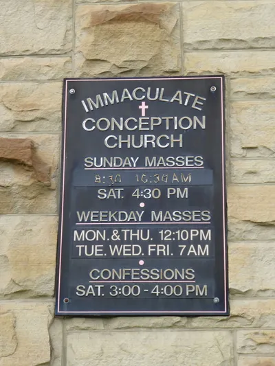 Church sign.