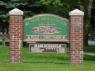 Church sign.