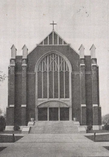 Exterior of church, 1939. Source: Catholic Courier Golden Jubilee Edition: 1889-1939