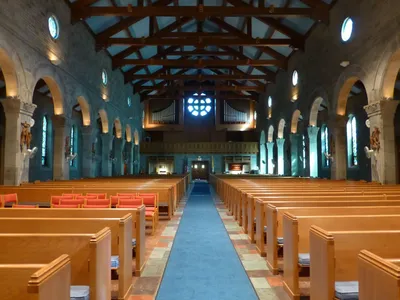 Back of the church.