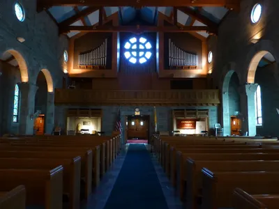 Back of the church seen from the middle.